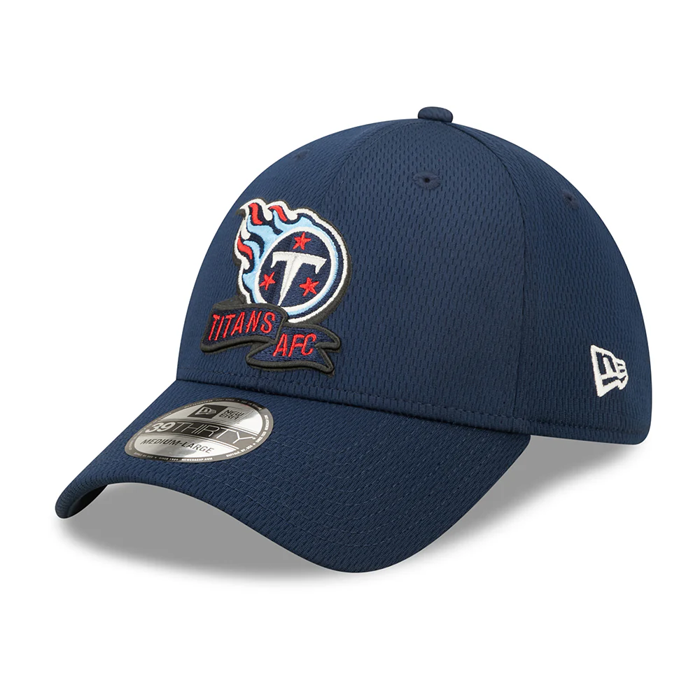 New Era 39THIRTY Tennessee Titans Baseball Cap - NFL Sideline On Field - Blau