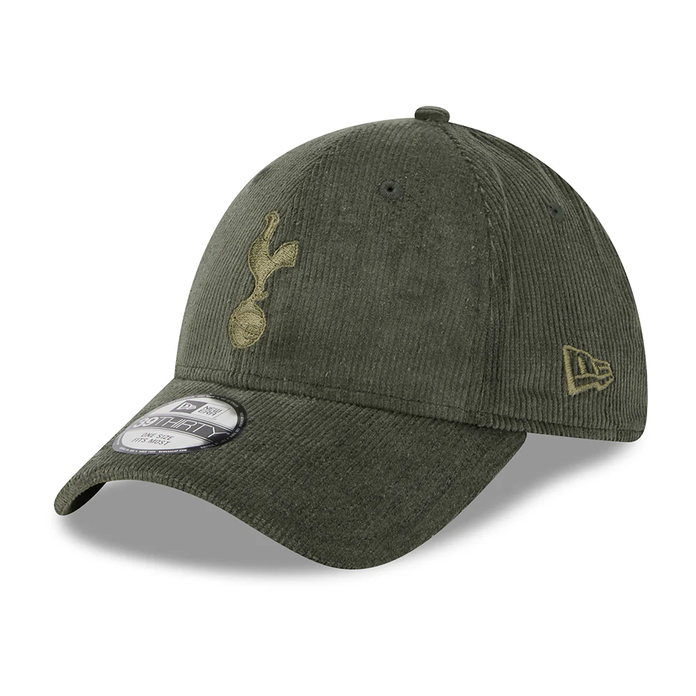 New Era 39THIRTY Tottenham Hotspur FC Baseball Cap - Stretch Cord - Olivgrün