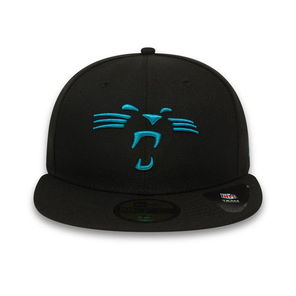 New Era 59FIFTY Carolina Panthers Baseball Cap - NFL Team Tonal Shadow Logo - Schwarz - Image 2