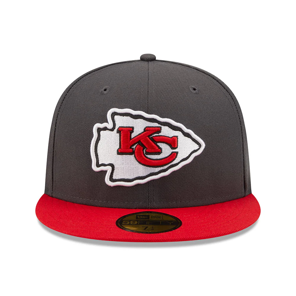 New Era 59FIFTY Kansas City Chiefs Baseball Cap - NFL OTC - Graphitgrau-Rot - Image 2