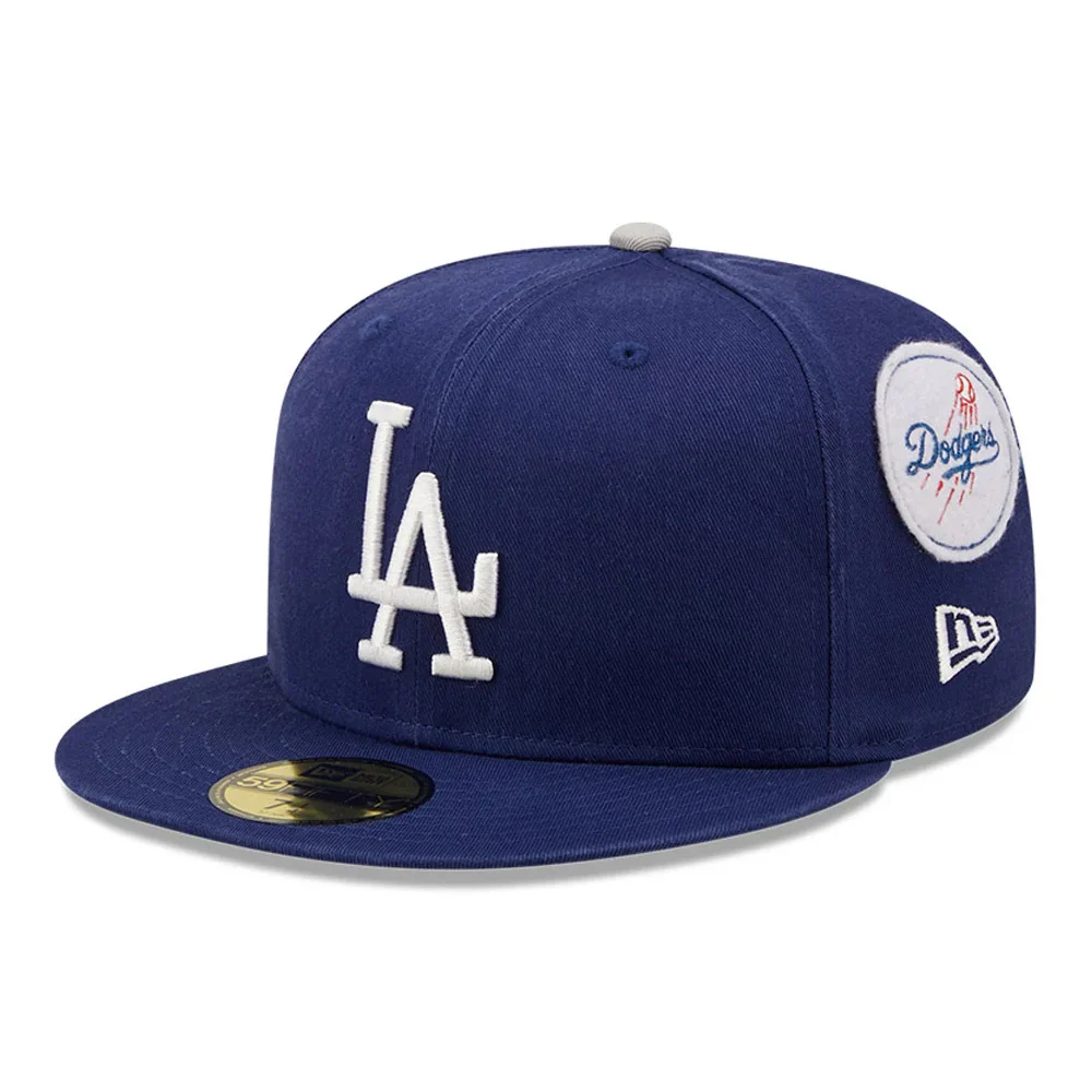 New Era 59FIFTY L.A. Dodgers Baseball Cap - MLB Cooperstown Patch - Blau