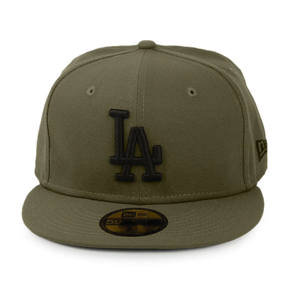 New Era 59FIFTY L.A. Dodgers Baseball Cap MLB Essential - Olivgrün - Image 2