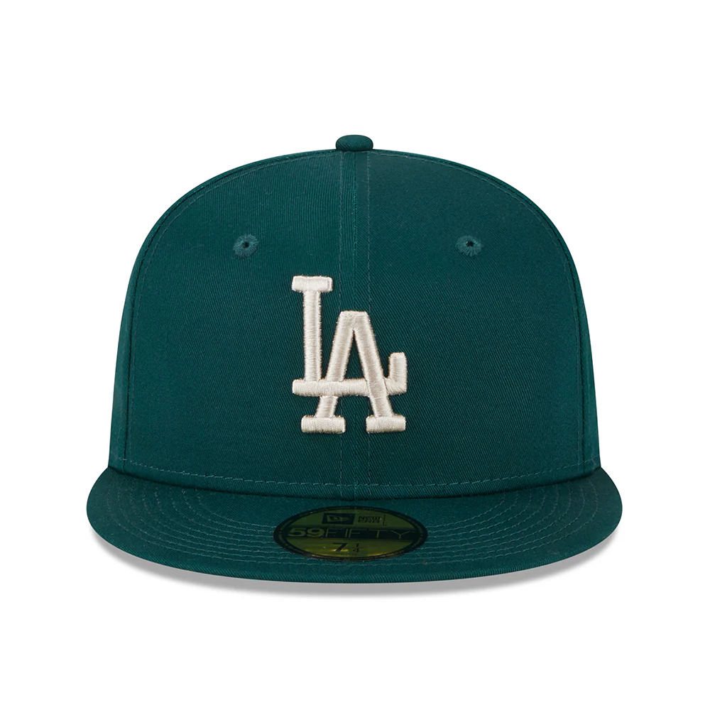 New Era 59FIFTY L.A. Dodgers Baseball Cap - MLB League Essential - Dunkelgrün-Steingrau - Image 2