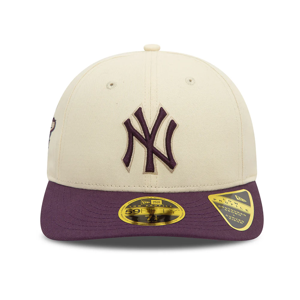 New Era 59FIFTY Low Profile New York Yankees Baseball Cap - MLB Seasonal World Series - Helles Cremefarben-Zwetschge - Image 2