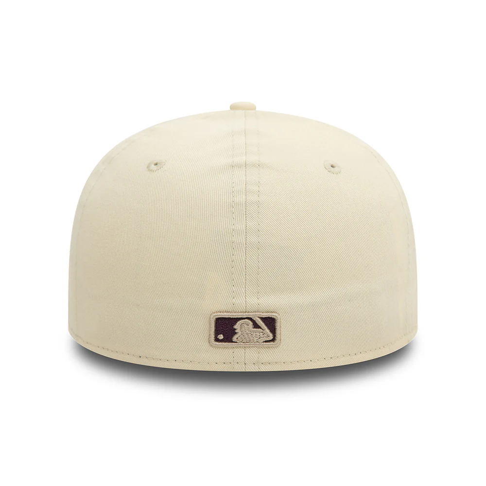 New Era 59FIFTY Low Profile New York Yankees Baseball Cap - MLB Seasonal World Series - Helles Cremefarben-Zwetschge - Image 5