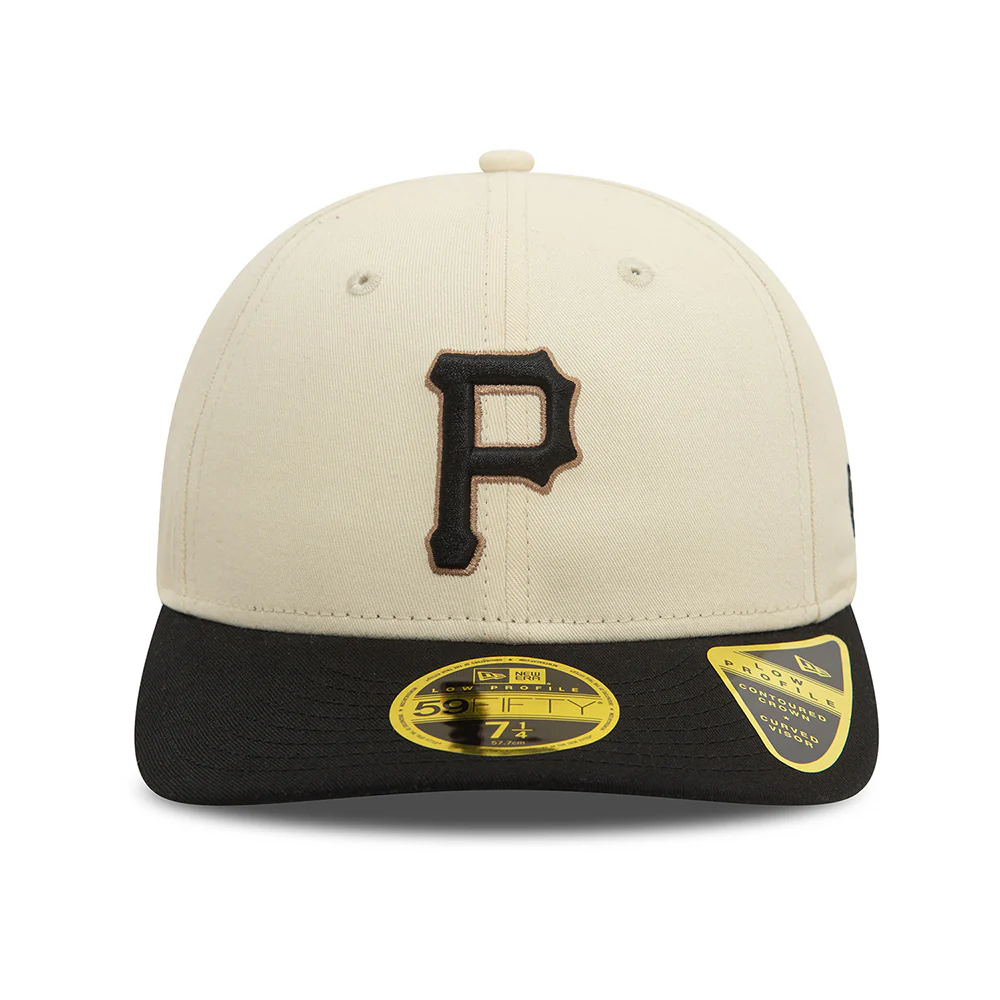 New Era 59FIFTY Low Profile Pittsburgh Pirates Baseball Cap - MLB Seasonal World Series - Helles Cremefarben-Schwarz - Image 2