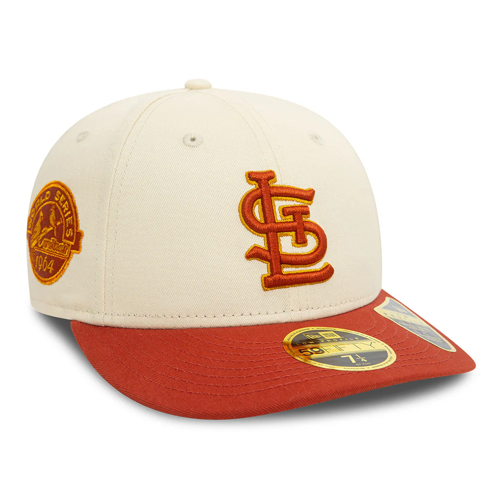 New Era 59FIFTY Low Profile St. Louis Cardinals Baseball Cap - MLB Seasonal World Series - Helles Cremefarben-Rostrot - Image 3