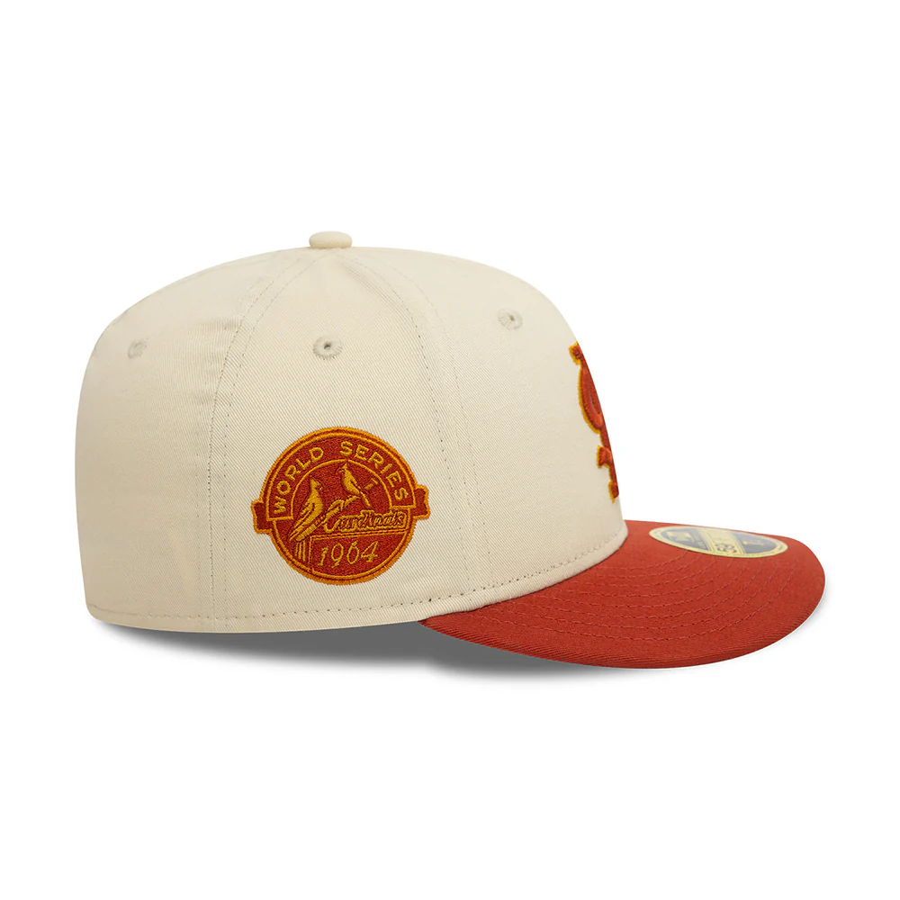 New Era 59FIFTY Low Profile St. Louis Cardinals Baseball Cap - MLB Seasonal World Series - Helles Cremefarben-Rostrot - Image 4