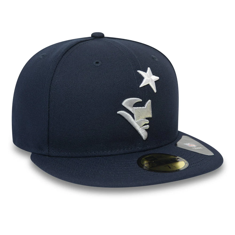 New Era 59FIFTY New England Patriots Baseball Cap - NFL Team Tonal Shadow Logo - Marineblau - Image 3