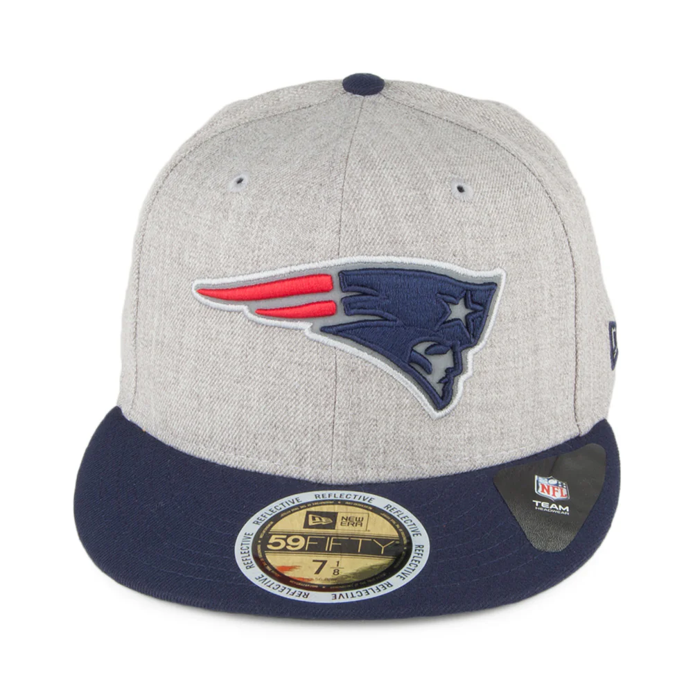 New Era 59FIFTY New England Patriots Baseball Cap - Reflective Heather - Grau-Marineblau - Image 2