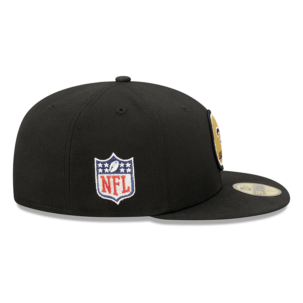New Era 59FIFTY New Orleans Saints Baseball Cap - NFL Sideline Historic - Schwarz - Image 5