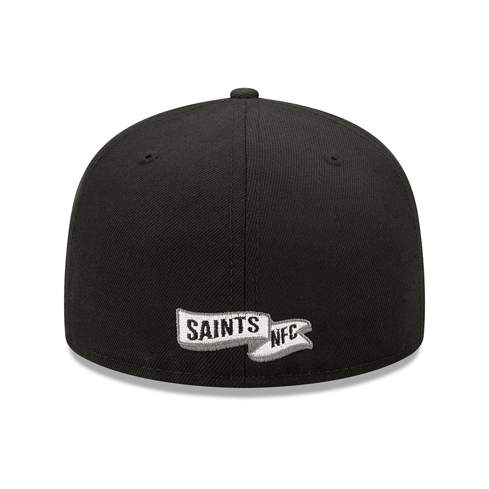 New Era 59FIFTY New Orleans Saints Baseball Cap - NFL Sideline Historic - Schwarz - Image 7