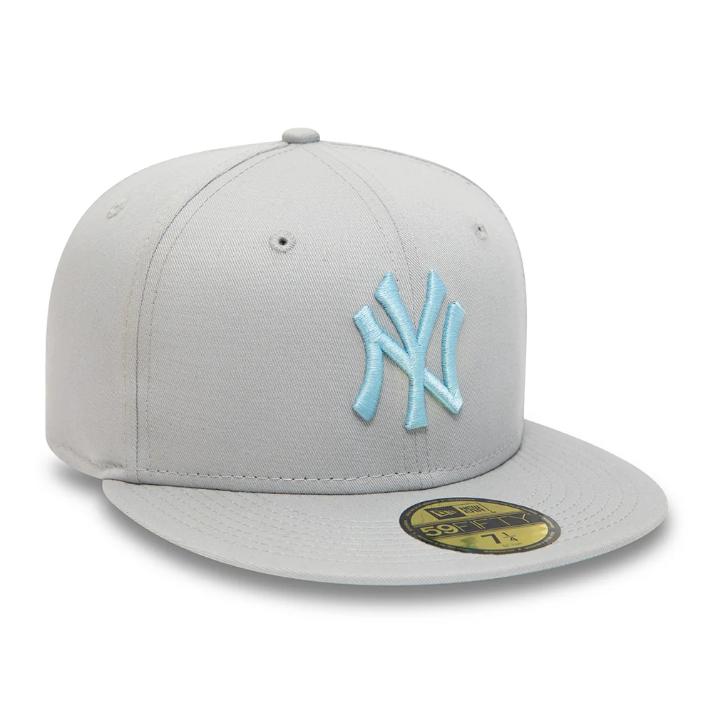 New Era 59FIFTY New York Yankees Baseball Cap - MLB League Essential - Hellgrau-Hellblau - Image 3