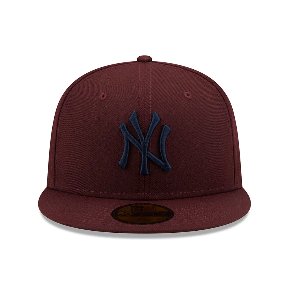 New Era 59FIFTY New York Yankees Baseball Cap - MLB League Essential - Kastanienbraun-Marineblau - Image 2
