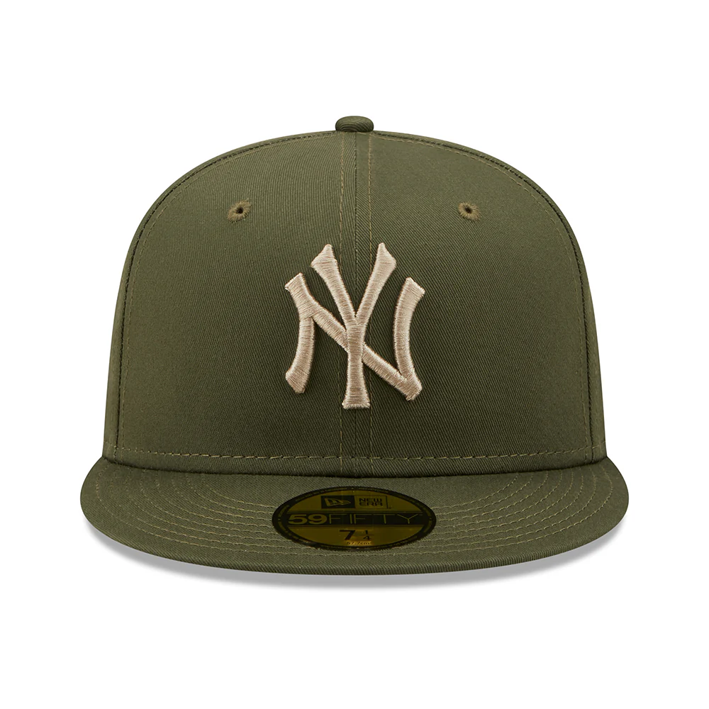 New Era 59FIFTY New York Yankees Baseball Cap - MLB League Essential - Olivgrün-Steingrau - Image 2
