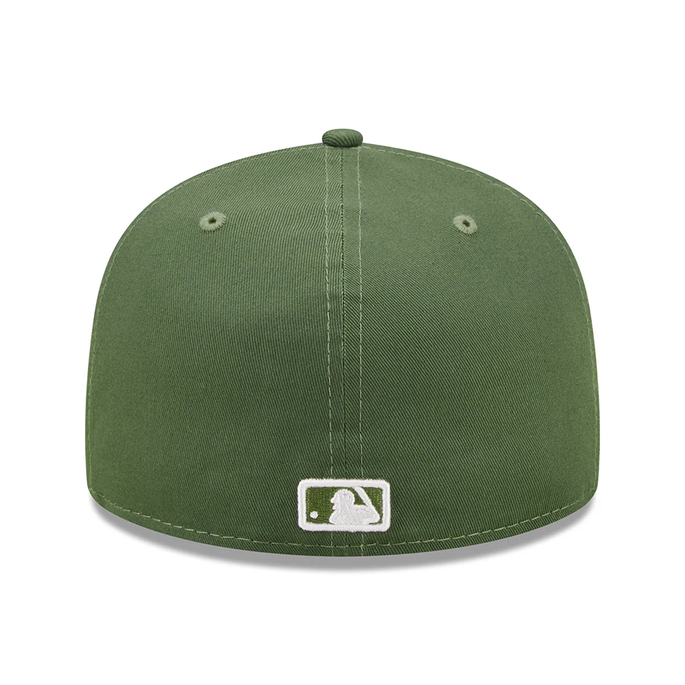 New Era 59FIFTY New York Yankees Baseball Cap - MLB League Essential - Olivgrün-Weiß - Image 4