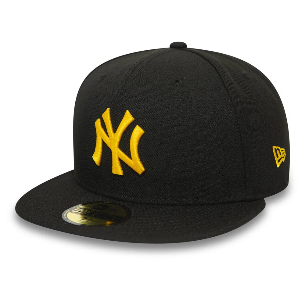 New Era 59FIFTY New York Yankees Baseball Cap - MLB League Essential - Schwarz-Gelb