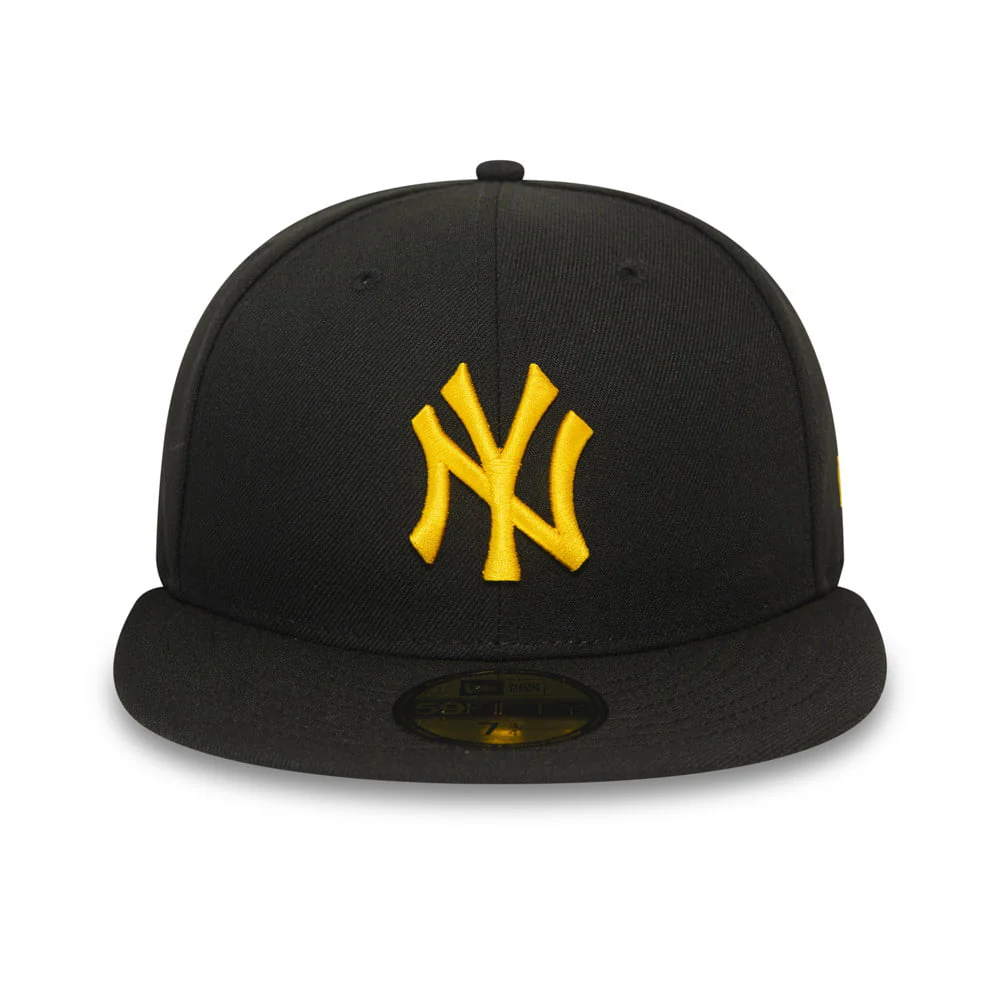New Era 59FIFTY New York Yankees Baseball Cap - MLB League Essential - Schwarz-Gelb - Image 2