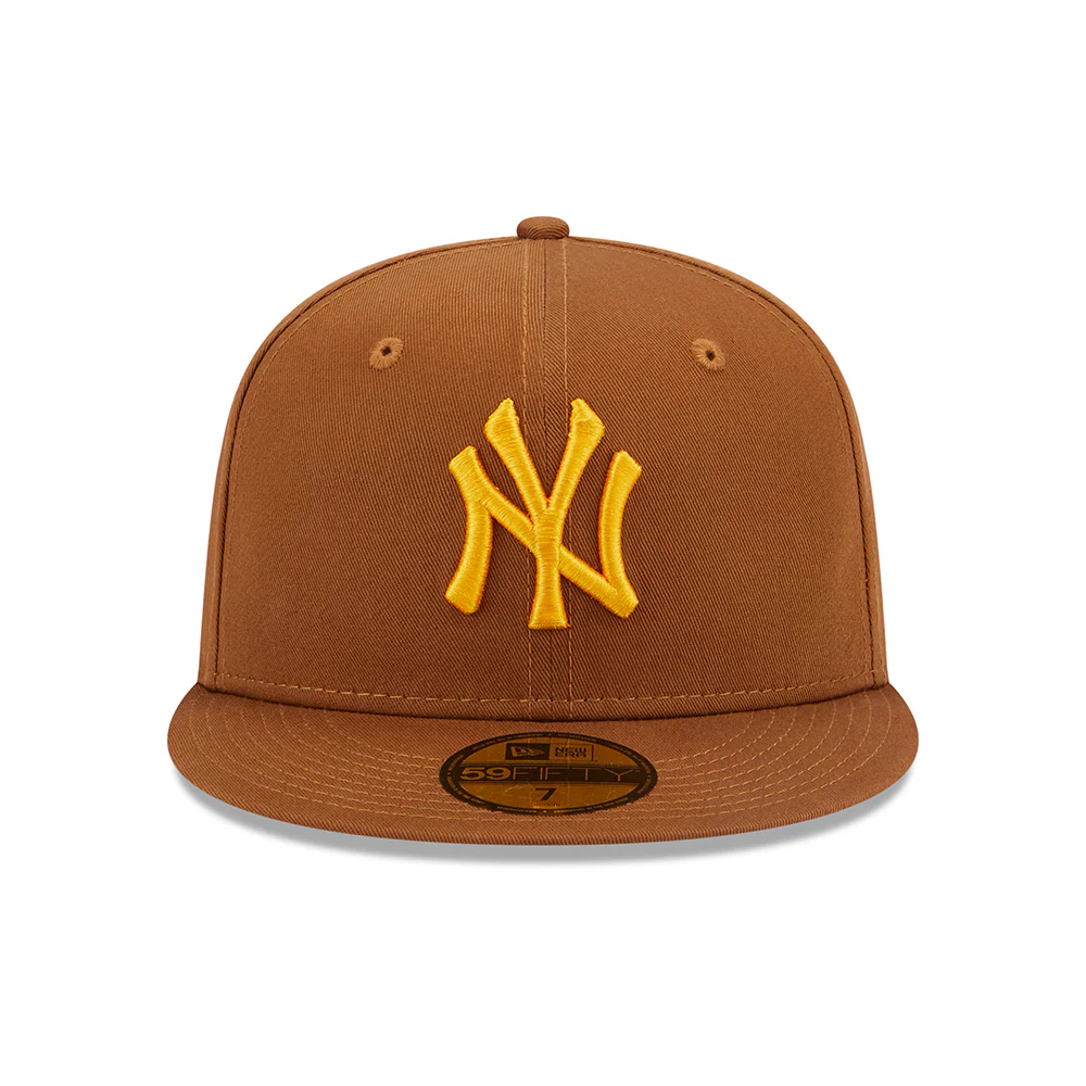 New Era 59FIFTY New York Yankees Baseball Cap - MLB League Essential - Toffee-Gelb - Image 2