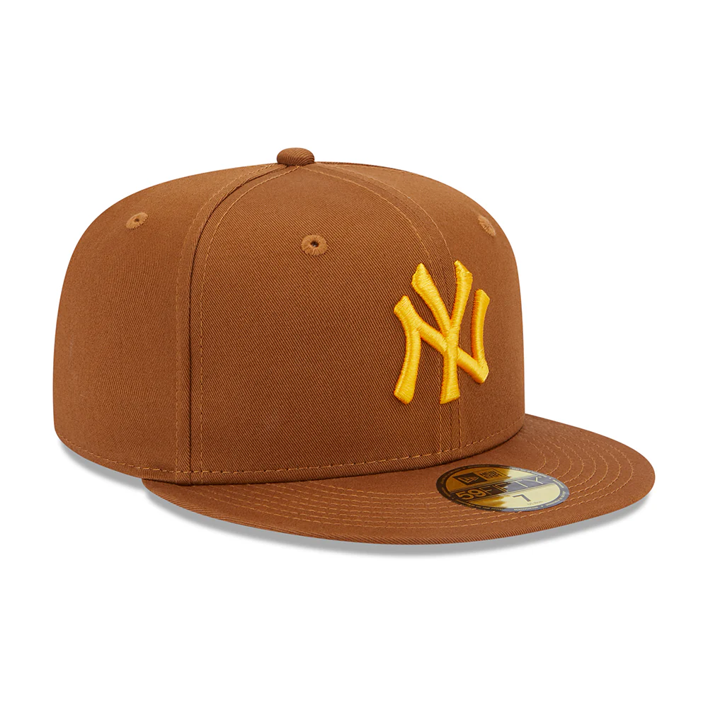 New Era 59FIFTY New York Yankees Baseball Cap - MLB League Essential - Toffee-Gelb - Image 3
