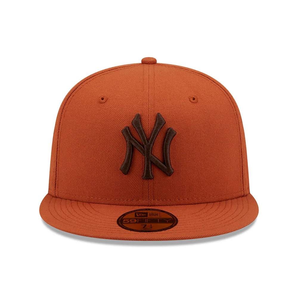 New Era 59FIFTY New York Yankees Baseball Cap - MLB League Essential - Verbranntes Orange-Braun - Image 2