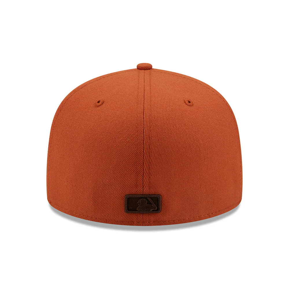 New Era 59FIFTY New York Yankees Baseball Cap - MLB League Essential - Verbranntes Orange-Braun - Image 3