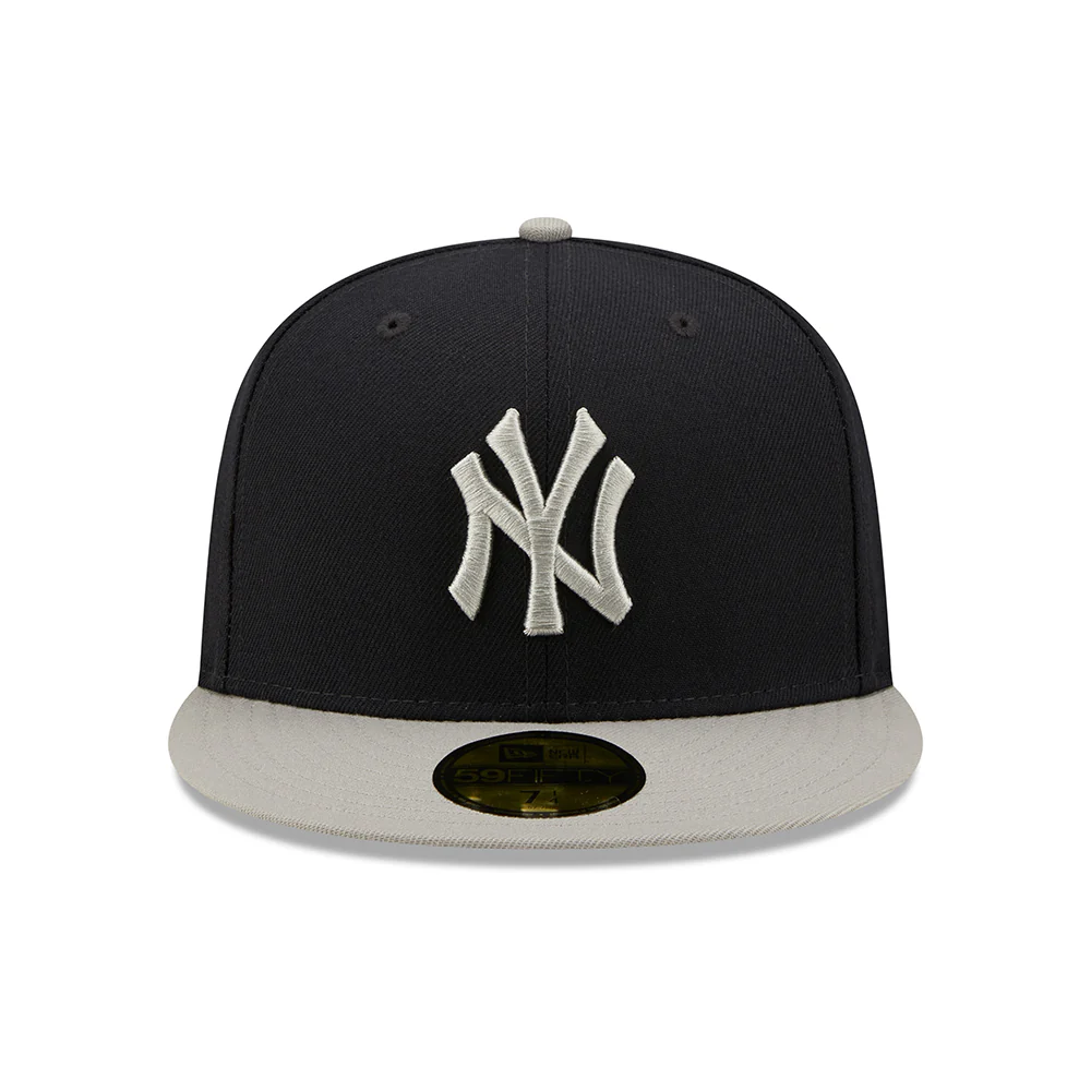 New Era 59FIFTY New York Yankees Baseball Cap - MLB Side Patch - Marineblau-Grau - Image 2