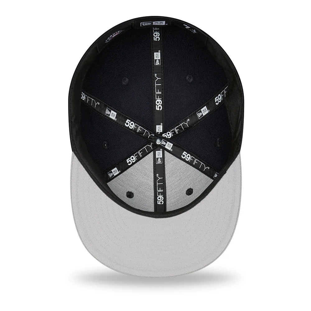 New Era 59FIFTY New York Yankees Baseball Cap - MLB Side Patch - Marineblau-Grau - Image 5