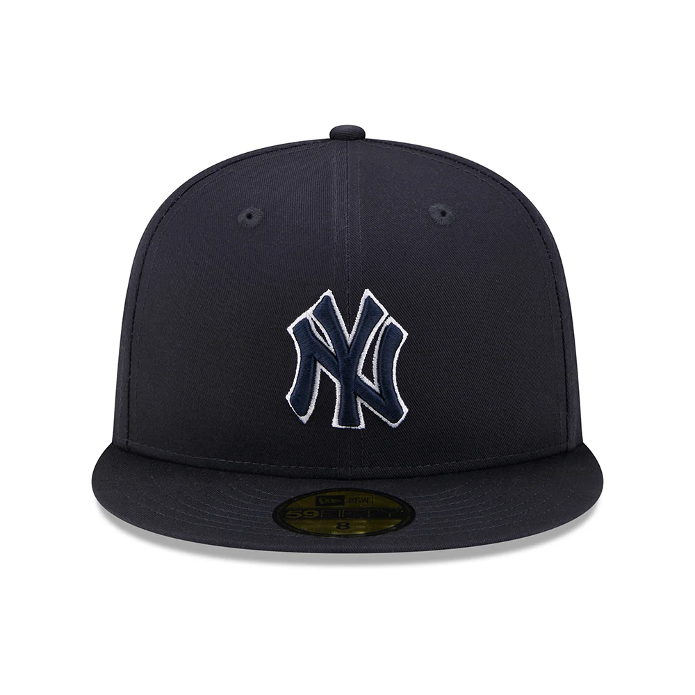 New Era 59FIFTY New York Yankees Baseball Cap - MLB Team Outline - Marineblau-Weiß - Image 2