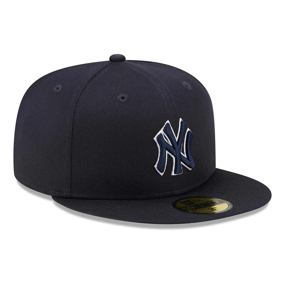 New Era 59FIFTY New York Yankees Baseball Cap - MLB Team Outline - Marineblau-Weiß - Image 3