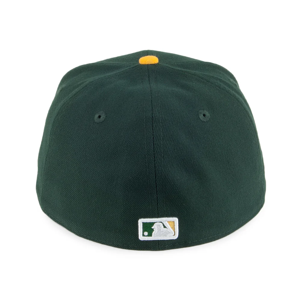 New Era 59FIFTY Oakland Athletics Baseball Cap - MLB On Field AC Perf - Grün-Gelb - Image 3