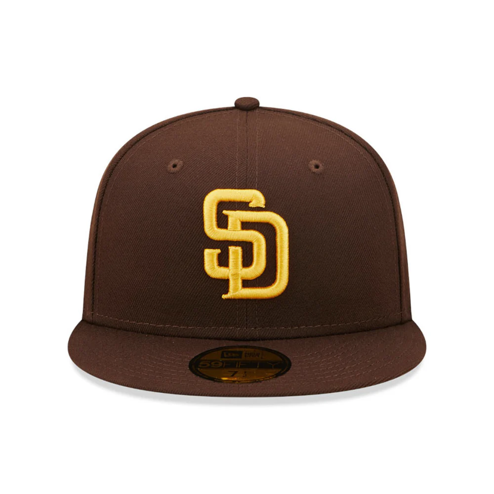 New Era 59FIFTY San Diego Padres Baseball Cap - MLB On Field AC Perf - Braun-Gold - Image 2