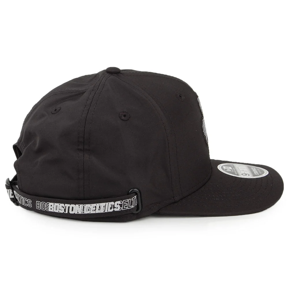 New Era 9FIFTY Boston Celtics Strapback Cap - NBA Monotape - Schwarz-Weiß - Image 3