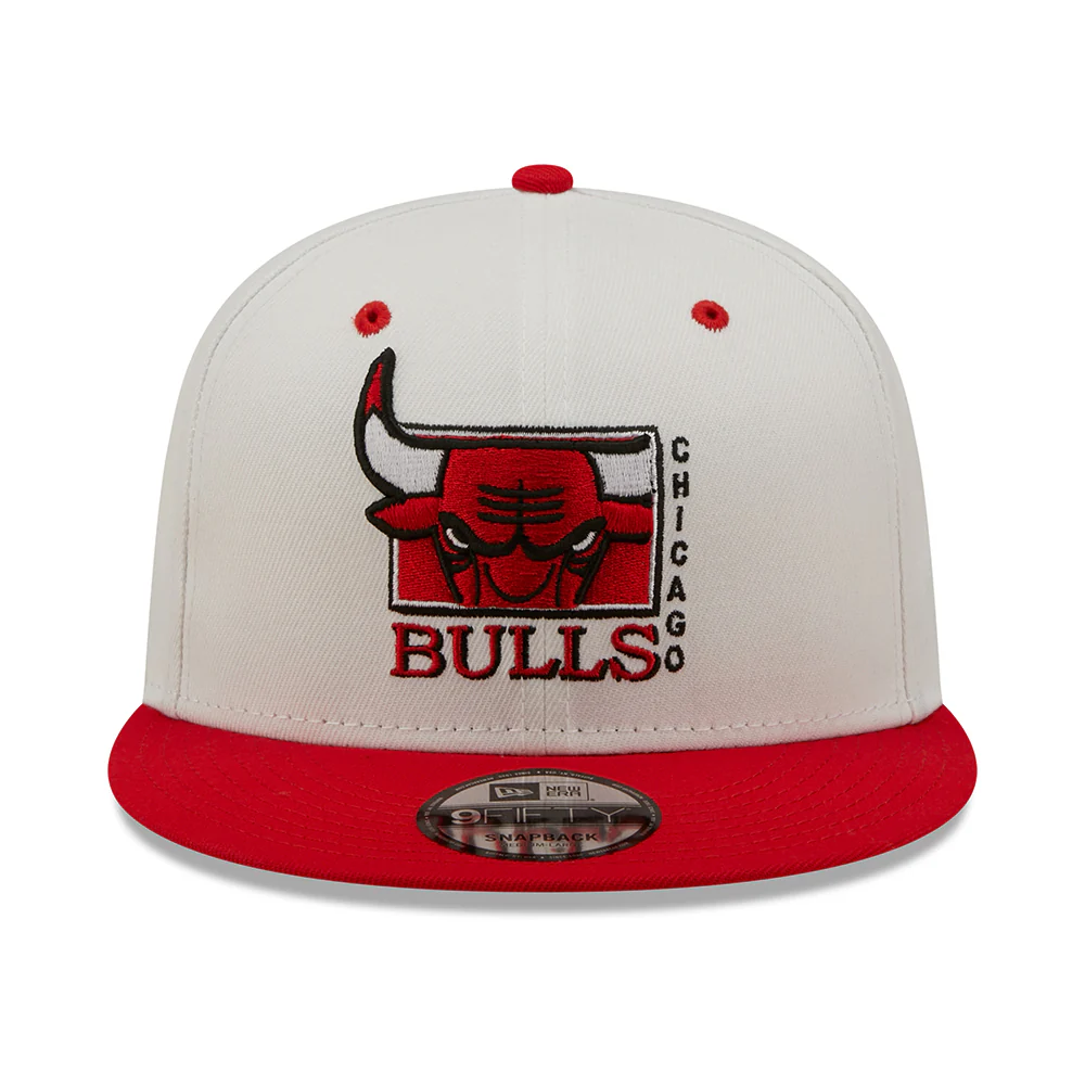 New Era 9FIFTY Chicago Bulls Baseball Cap - MLB White Crown - Weiß-Rot - Image 2