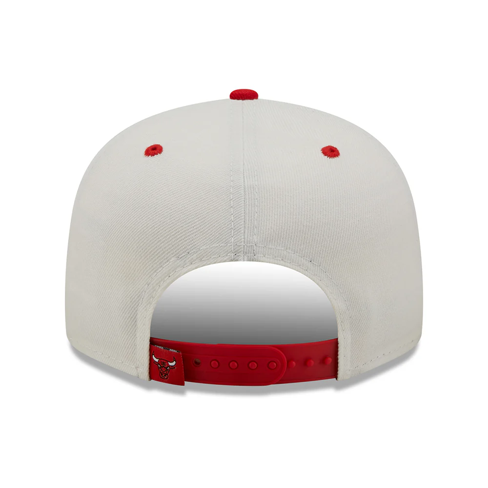 New Era 9FIFTY Chicago Bulls Baseball Cap - MLB White Crown - Weiß-Rot - Image 3