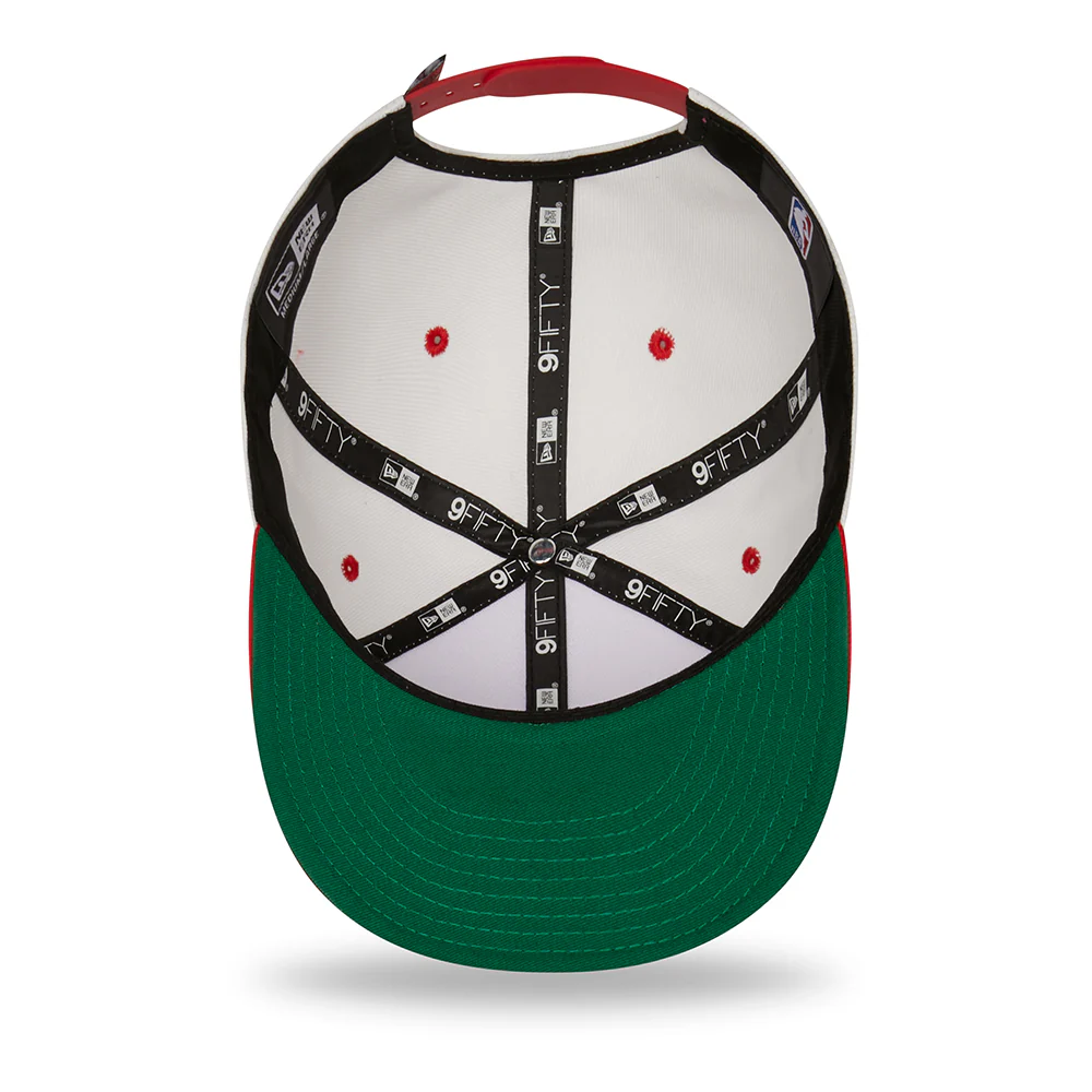 New Era 9FIFTY Chicago Bulls Baseball Cap - MLB White Crown - Weiß-Rot - Image 4