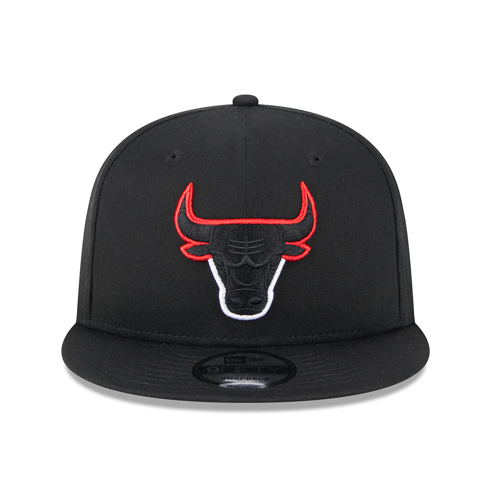 New Era 9FIFTY Chicago Bulls Snapback Cap - NBA Split Logo - Schwarz - Image 2