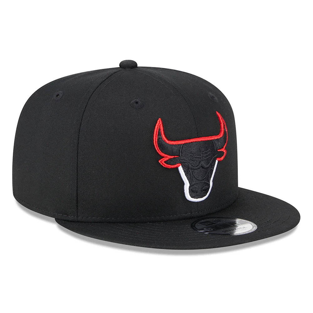 New Era 9FIFTY Chicago Bulls Snapback Cap - NBA Split Logo - Schwarz - Image 3