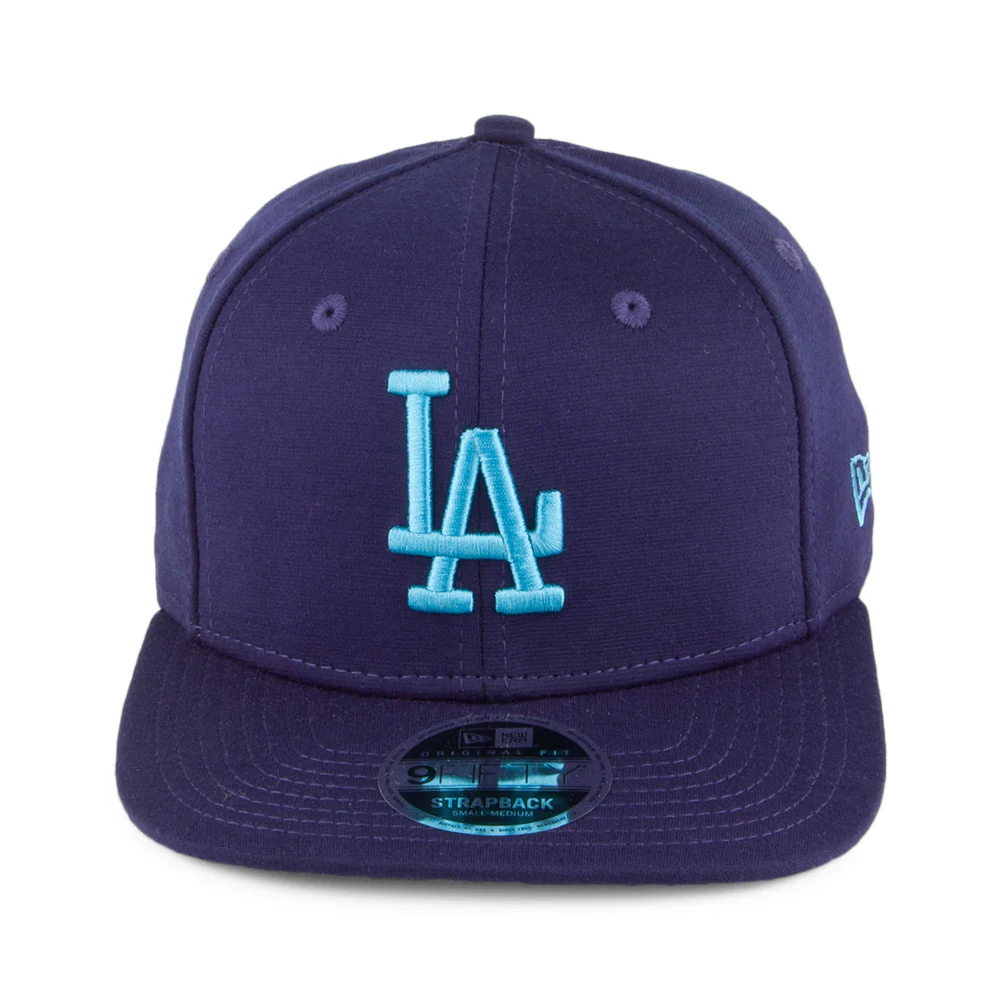 New Era 9FIFTY L.A. Dodgers Strap Back Cap - Jersey Pop - Marineblau - Image 2