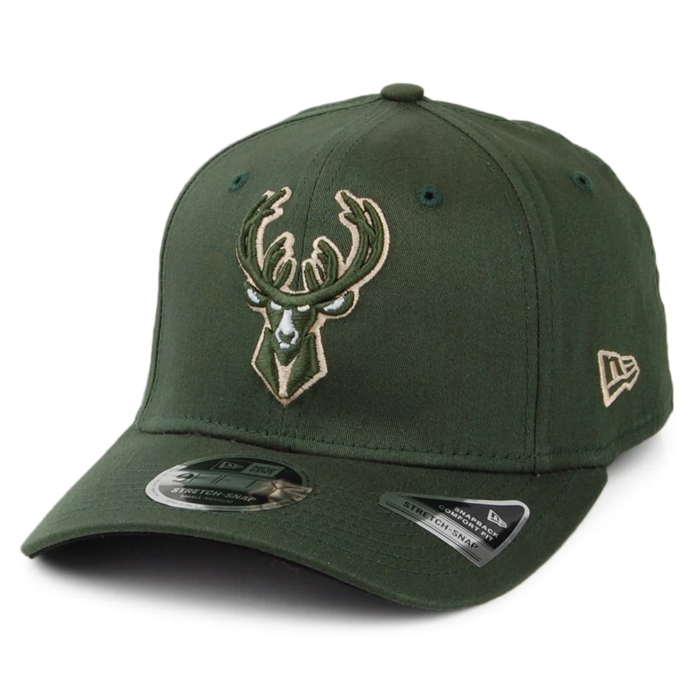New Era 9FIFTY Milwaukee Bucks Snapback Cap NBA Stretch Snap - Grün