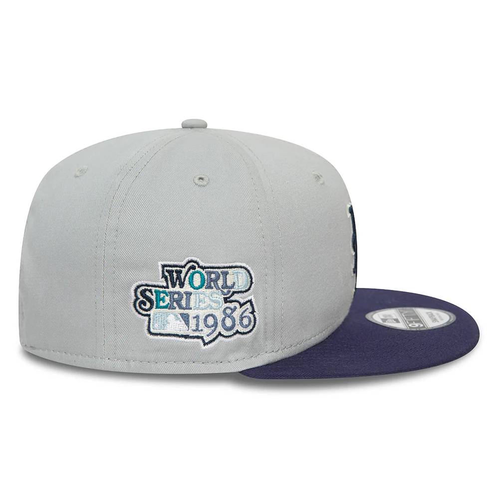 New Era 9FIFTY New York Mets Snapback Cap - MLB Patch - Grau-Marineblau - Image 4