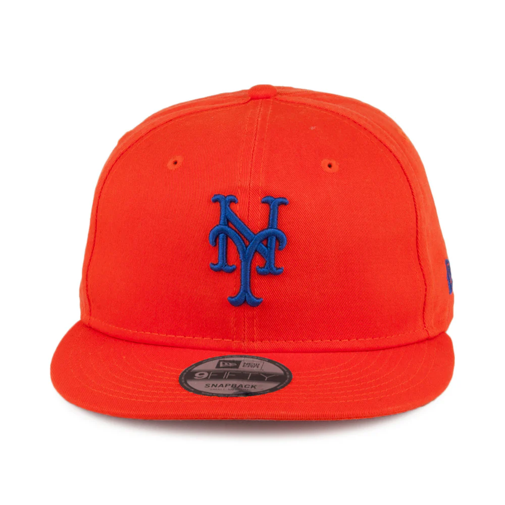 New Era 9FIFTY New York Mets Snapback Cap - Washed Team - Orange - Image 2