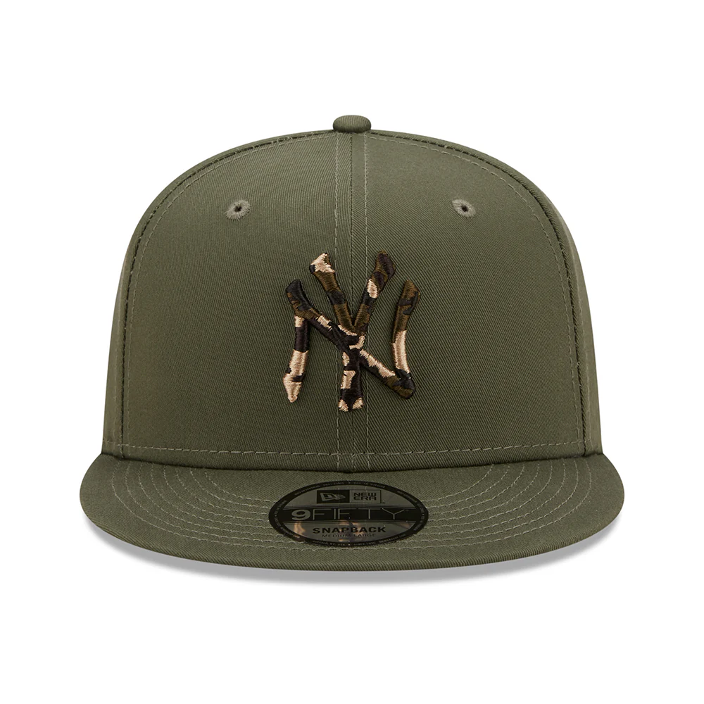 New Era 9FIFTY New York Yankees Baseball Cap - MLB Camo Infill - Olivgrün - Image 2
