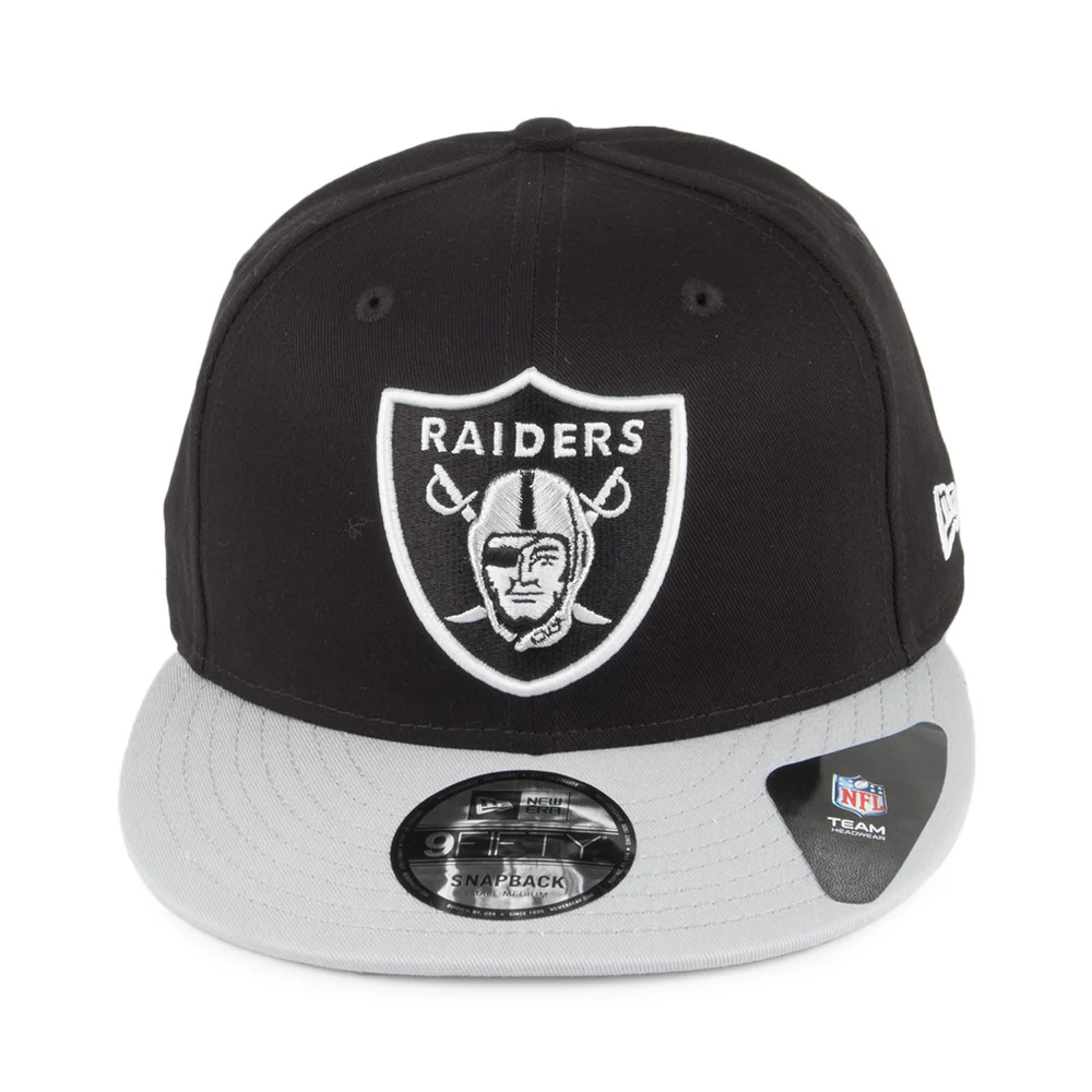 New Era 9FIFTY Oakland Raiders Snapback Cap - Super Snap - Schwarz-Grau - Image 2