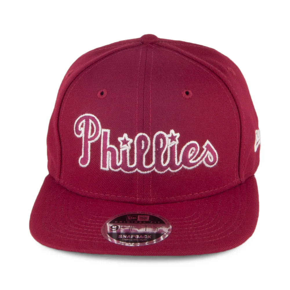 New Era 9FIFTY Philadelphia Phillies Snapback Cap - MLB Classic Script - Kardinalsrot - Image 2