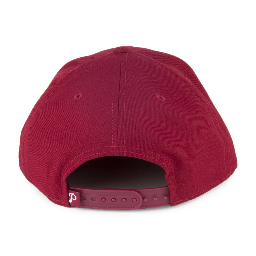 New Era 9FIFTY Philadelphia Phillies Snapback Cap - MLB Classic Script - Kardinalsrot - Image 3