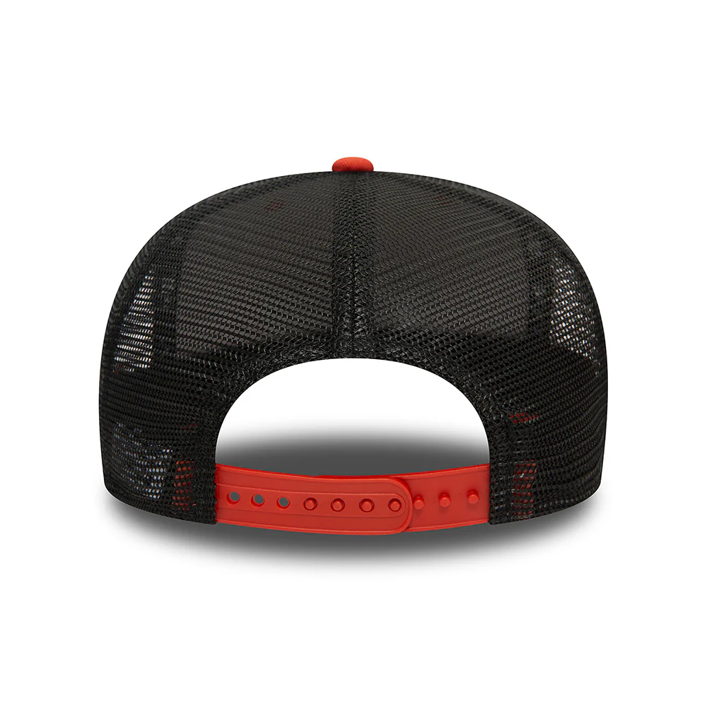 New Era 9FIFTY Pre-curved Trucker Cap - Rostrot-Schwarz - Image 4