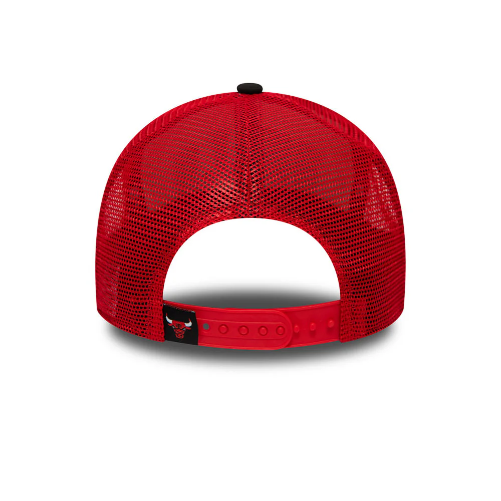 New Era 9FORTY A-Frame Chicago Bulls Trucker Cap - NBA Team Arch - Weiß-Rot-Schwarz - Image 2