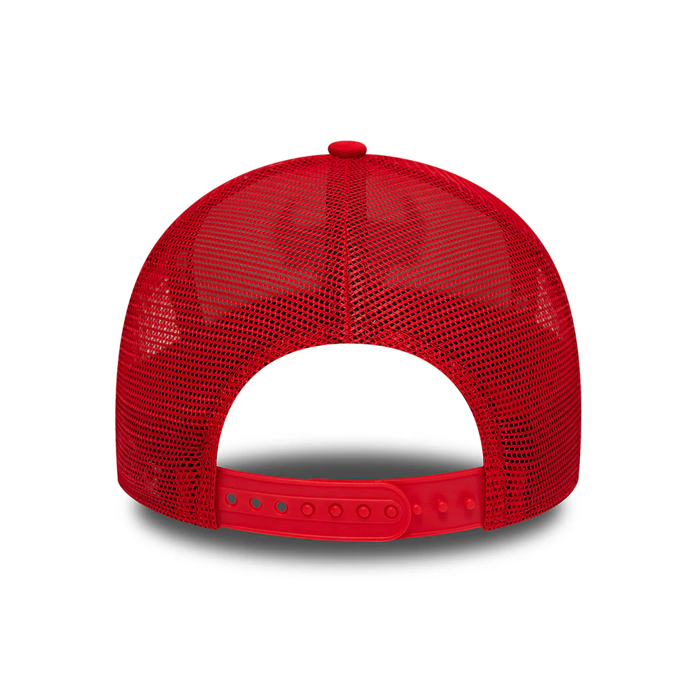 New Era 9FORTY A-Frame Chicago Bulls Trucker Cap - NBA Team Colour Block - Weiß-Rot - Image 4