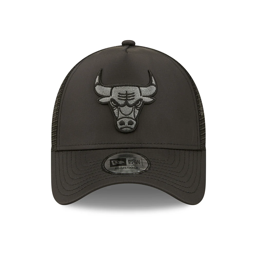 New Era 9FORTY A-Frame Chicago Bulls Trucker Cap - NBA Tonal Black - Schwarz - Image 2